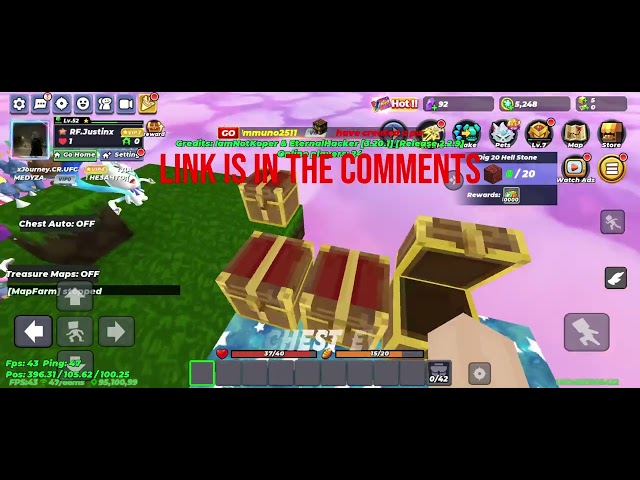Autofarm gems Skyblock Hack! (run code) blockman go script join my discord!!! 