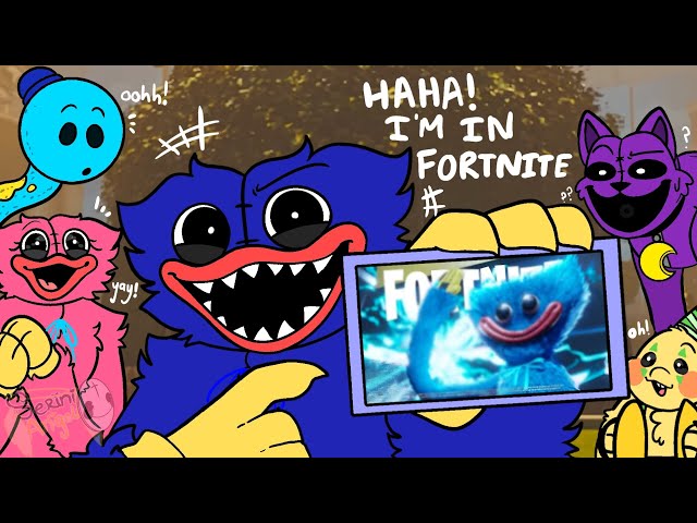 Huggy Wuggy Got In Fornite ?! - Poppy Playtime [ AU ] | Funny Cartoon Animation
