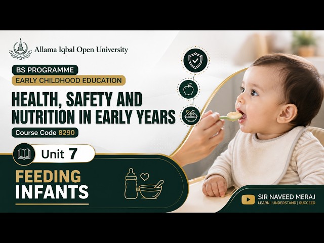 Feeding Infants | Unit 7 | Health, Safety and Nutrition in Early Years | AIOU Course 8290