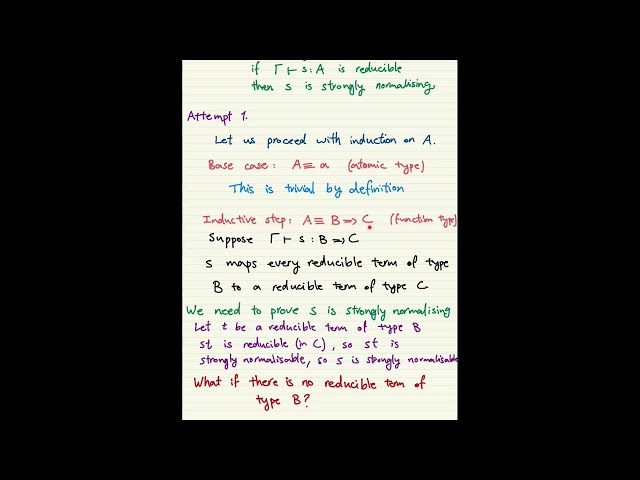 Lecture 13 - Strong Normalisation