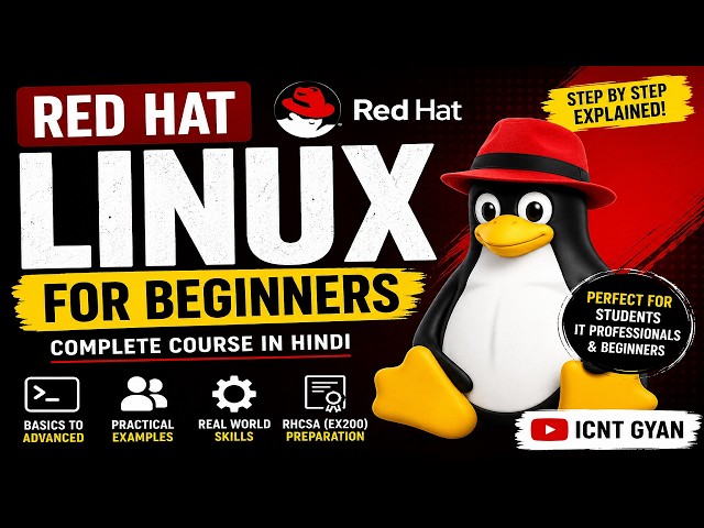 RHCSA Full Course (EX-200) Live Training in Hindi  Red Hat Linux Certification Complete Course 2026