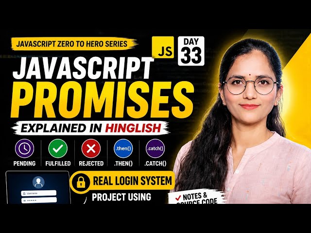 JavaScript Promises Explained | Callback Hell, .then(), .catch() + Login Project 🔥