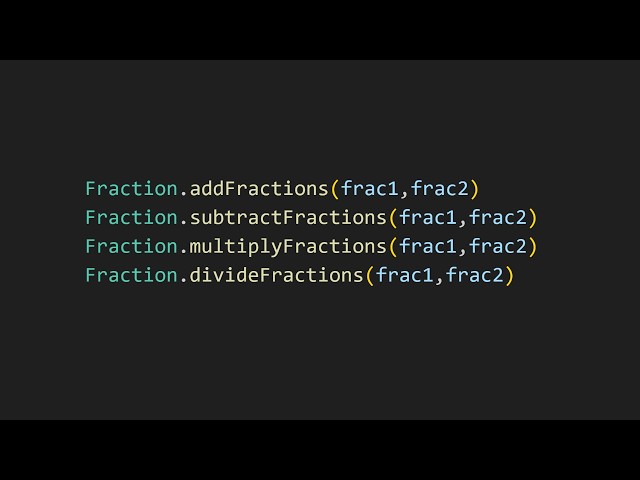 Adding, subtracting, multiplying and dividing fractions in js
