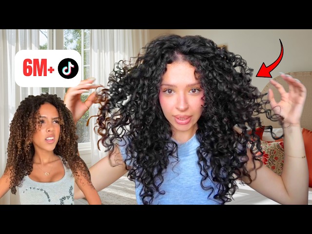 I Tried This VIRAL TikToker Curly Routine.
