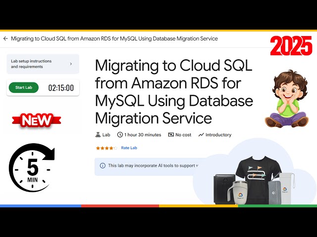 Migrating to Cloud SQL from Amazon RDS for MySQL Using Database Migration Service | GSP859