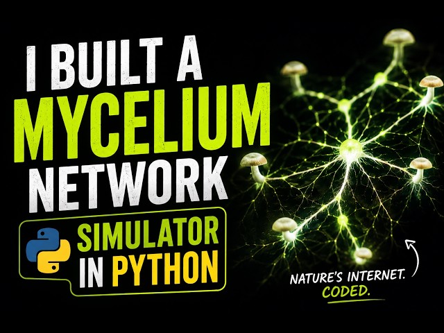 I built  a mycelium network simulator in Python  - no sound
