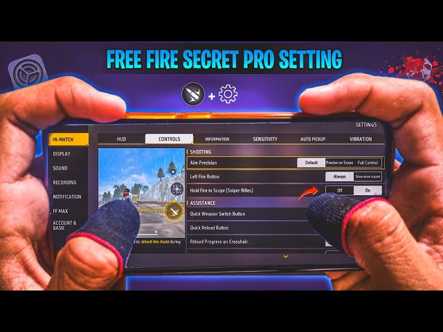Free Fire Pro Setting [ Secret ] Sensitivity + Fire Button Size | New Headshot Setting ~ Ff Max 