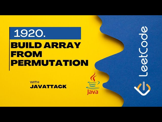 1920. Build Array from Permutation | Java | Leetcode |