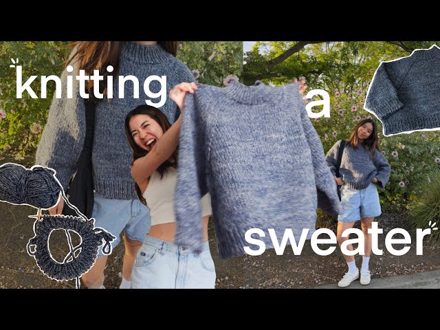 knitting a sweater... again (full project vlog!)