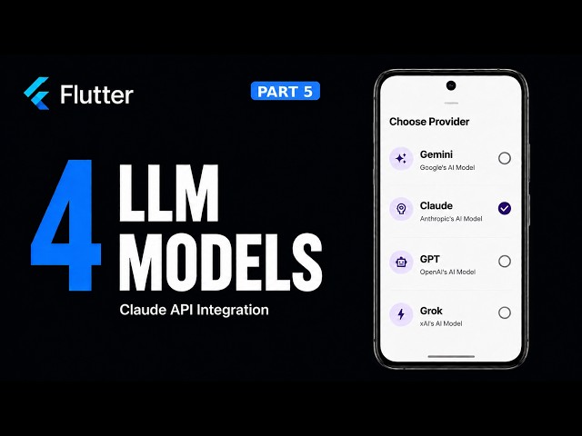 Integrate CLAUDE API in Flutter AI Chat App | Part 5