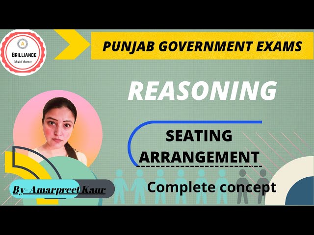 REASONING ARRANGEMENT | REASONING TRICKS | Basics of Circular Arrangement | Punjab Govt Exams