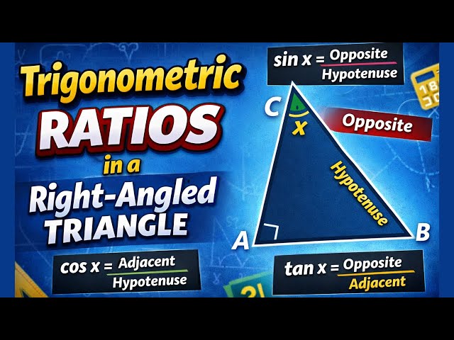 Trigonometric Ratios Explained in 60 Seconds | Sin Cos Tan Made Easy 🔥