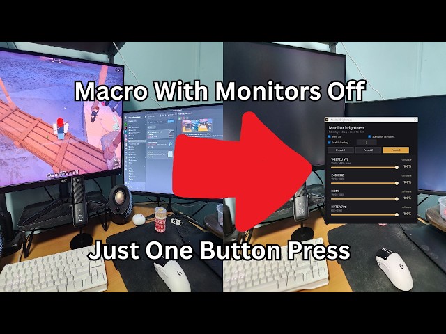 How To Macro With Monitors "Off"