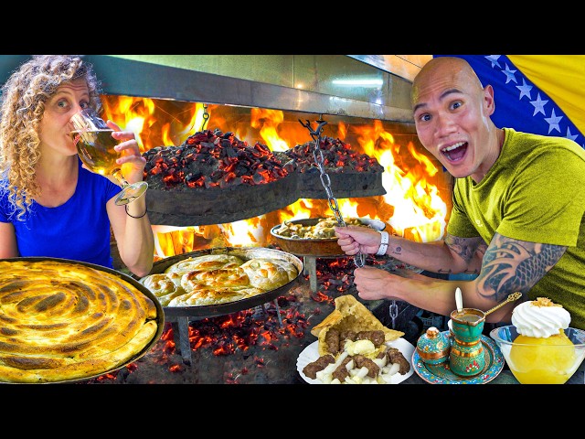 48 Hour BOSNIAN FOOD TOUR in Sarajevo! BUREK, CEVAPI, RAKIJA + Balkan Food in Bosnia & Herzegovina