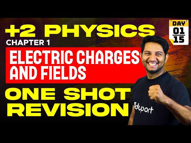 Plus Two Physics | Chapter 1 | Electric Charges and Fields - One Shot | Eduport