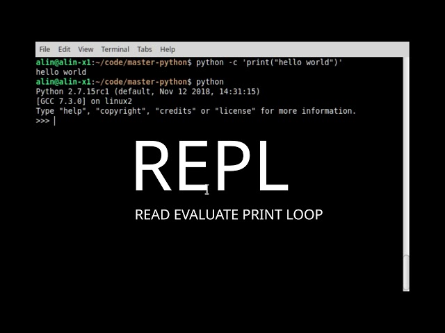 Python Tutorial: running the python interpreter