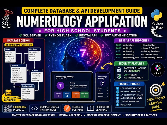 Complete Fullstack Web Development Tutorial | Build Numarology App with Flask + React + SQL