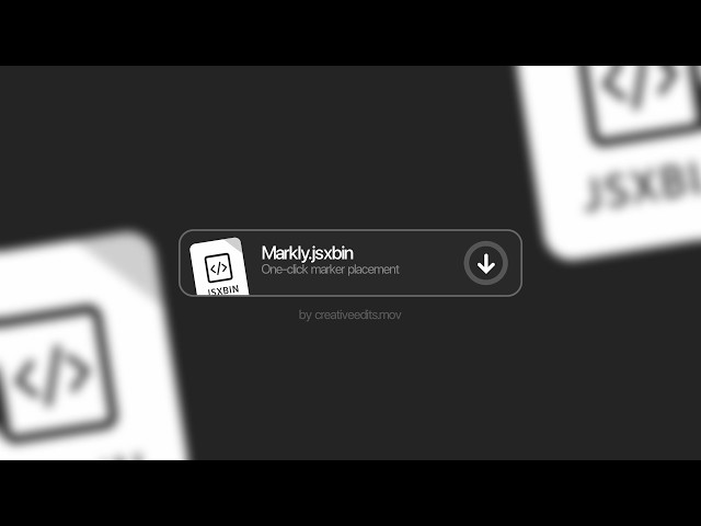 Stop Manually Placing Layers! FREE AE Script (Markly) - Creativeedits.mov