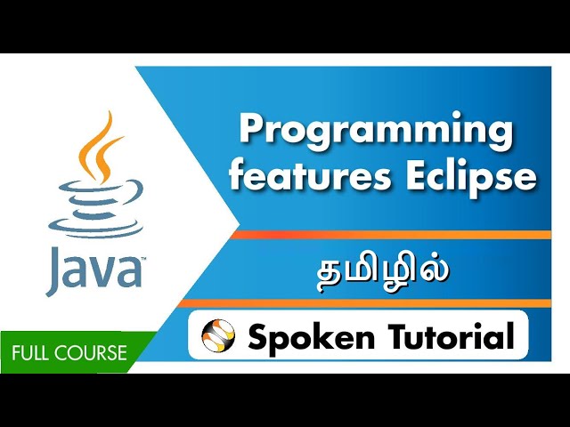 Programming features Eclipse - Tamil