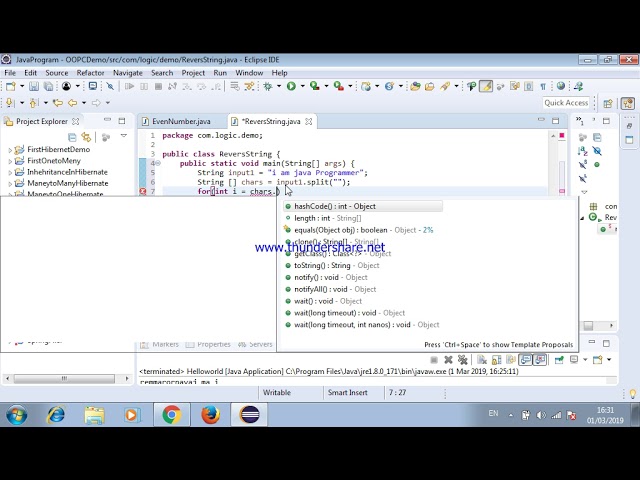 Reverse String in java 1.8 version #javaprogrammer