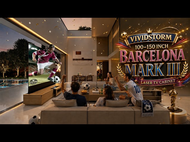 Bring the World Cup Home | #VIVIDSTORM Barcelona Mark III Laser TV Cabinet