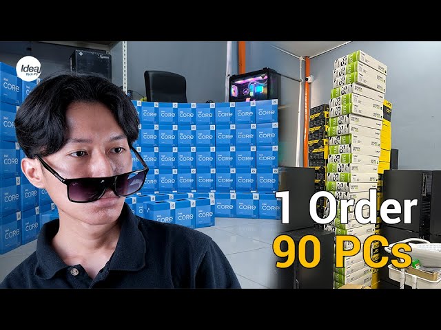 Behind the process of setting up 90 Computers