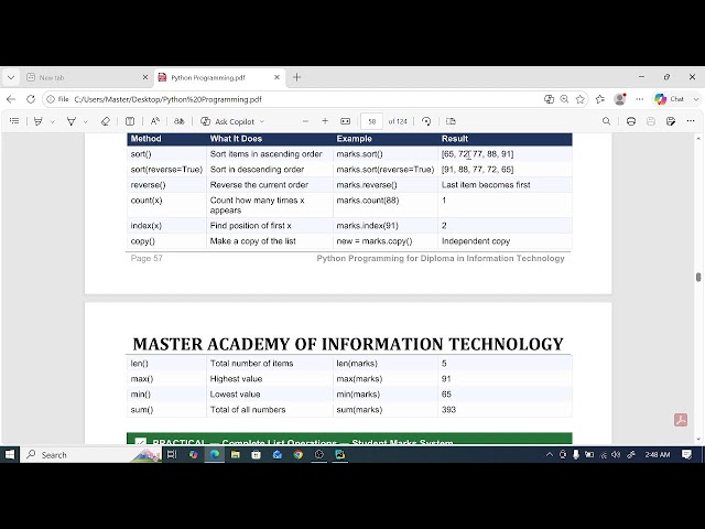 List Slice in PYTHON Programming