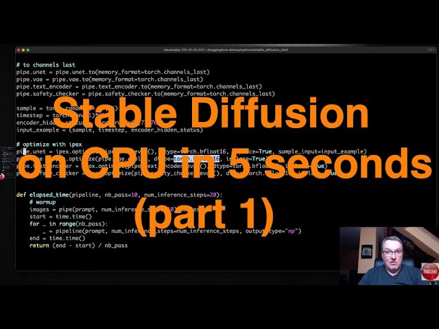 Accelerating Stable Diffusion Inference on Intel CPUs with Hugging Face  (part 1) 🚀 🚀 🚀