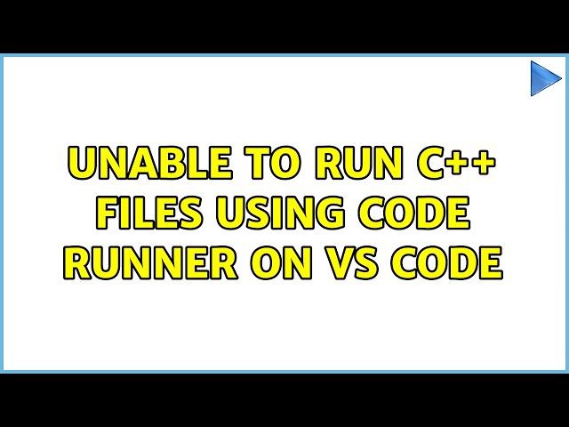 Unable to run C++ files using code runner on VS Code (2 Solutions!!)