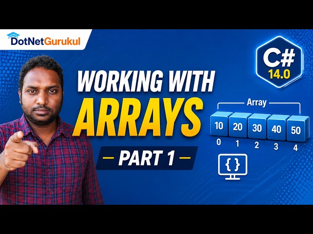 C# Arrays Explained–Declaration, Initialization, Accessing Elements & Array Methods |C#10 Tutorial#6