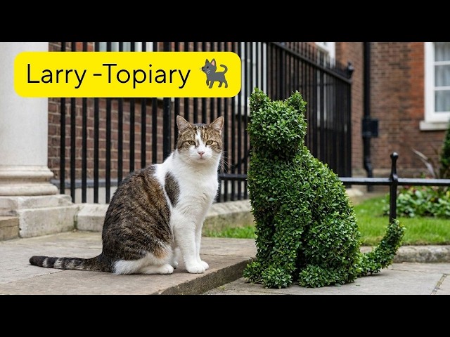 Larry, The Downing Street Cat  - Topiary 🐈‍⬛
