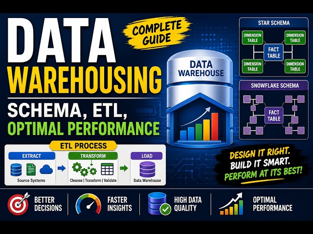 Data Warehousing Explained: Schemas, ETL & Performance Optimization