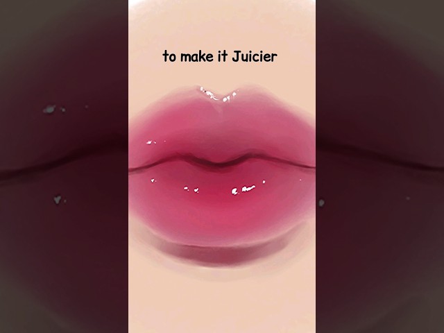 JUICY lips tutorial on ibisPaintx👄 #shorts #ibispaintx