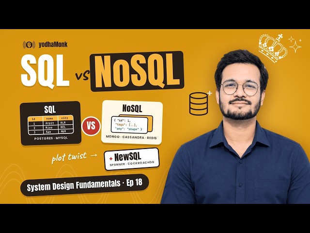 18. SQL vs NoSQL vs NewSQL — Explained Simply