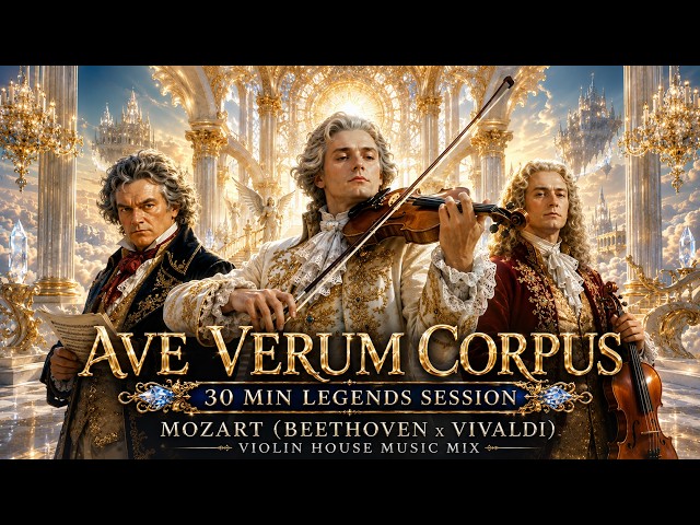 Mozart (Beethoven x Vivaldi) Violin House Music Mix – Ave Verum Corpus | 30 Min Legends Session