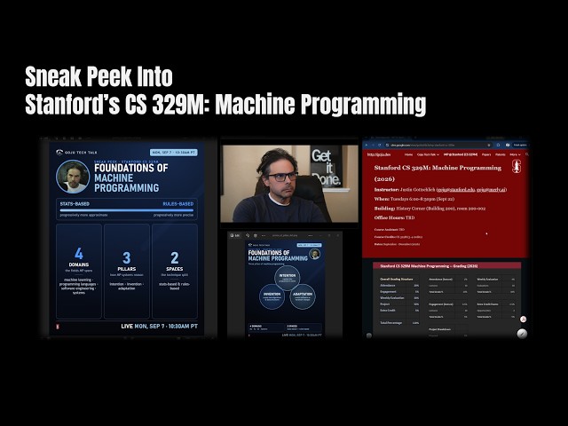 Stanford's CS 329M Machine Programming (CS 329M): Lecture 1