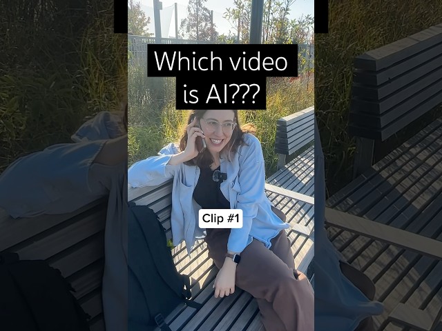 Can YOU tell which video is AI? 🤨