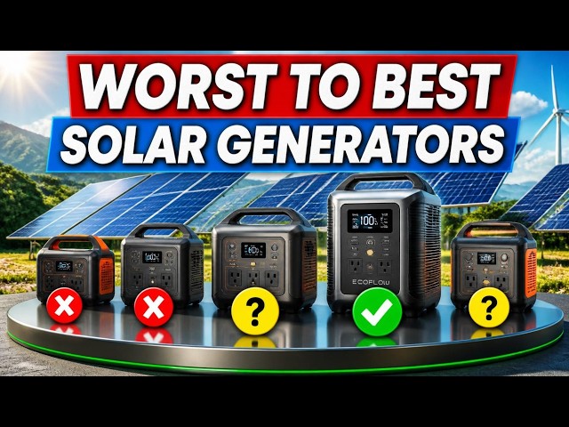 TOP 5 Solar Generators 2026 – The BEST Portable Power Stations!