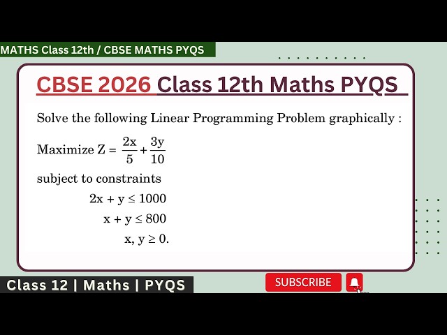Solve the following Linear Programming Problem graphically: Maximize Z = (2x)/5 + (3y)/10 subject to