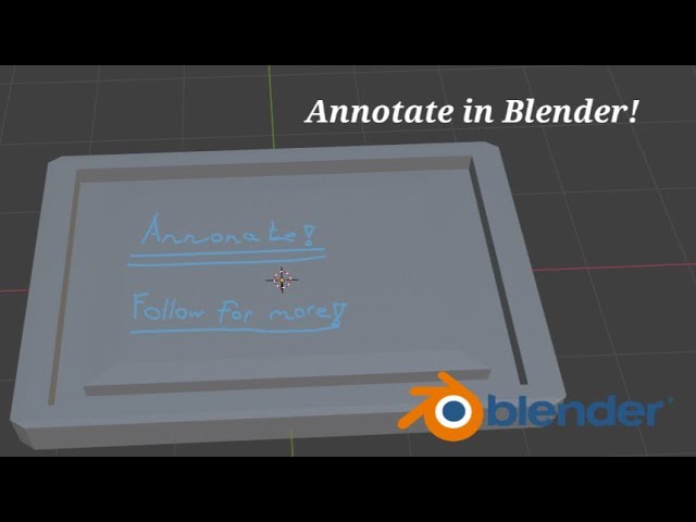 Take a note (Annonate) in Blender 3D | Beginner friendly tutorial | 