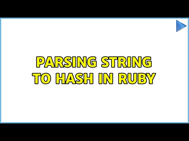 Parsing string to hash in ruby