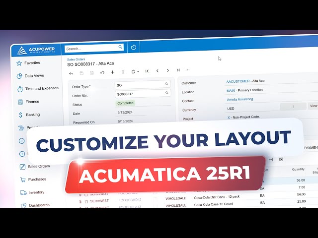 Acumatica Modern UI Walkthrough: New Layout, Features & Customization Tools