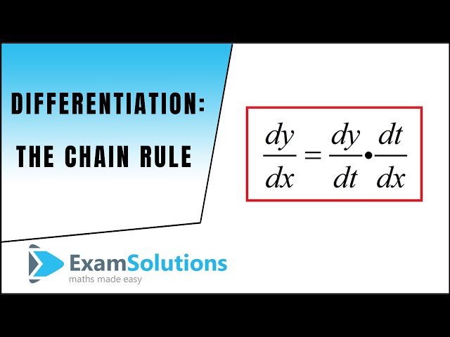 How to differentiate using The Chain Rule ExamSolutions Maths Revision