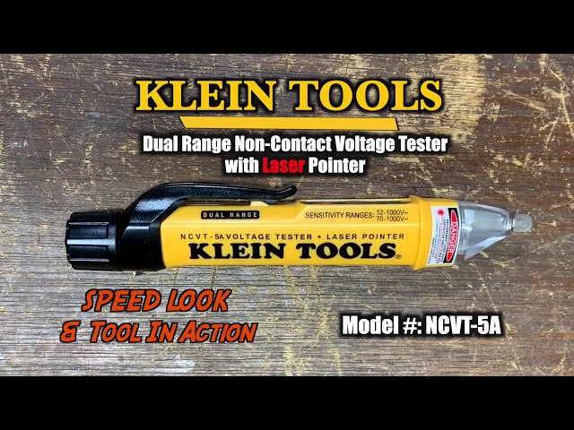 SAFETY! Klein Tools Non-Contact Voltage Tester with Laser Pointer Review - NCVT-5A
