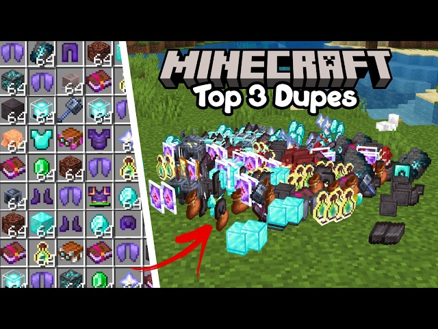 Top 3 Any Item Duplication Glitches In Minecraft On All Devices! REALMS, SERVERS, NORMAL WORLDS