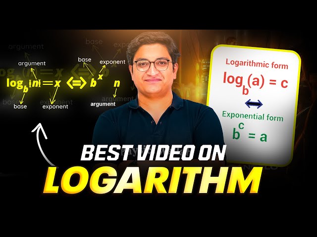 LOGARITHM in 100 Minutes😱 | Complete One Shot With PYQ's⚡️| JEE Main & Advanced