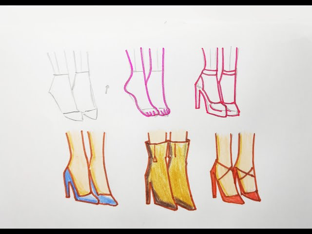 HOW TO DRAW GIRL HEELS | PART OF BODY DRAWING | EASY DRAWING TUTORIAL