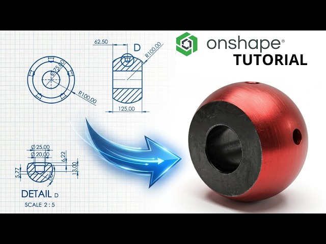 Onshape Tutorial - Hole and Circular Pattern