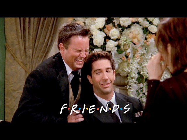 Chandler and Ross Take Fake Wedding Pictures | Friends
