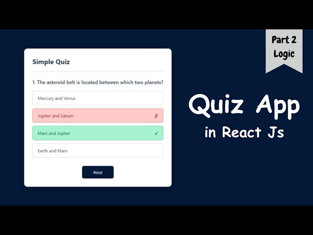 React JS Quiz App 🔥 | Add Questions, Score & Quiz Logic | Part 2